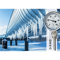 Биметаллический термометр теперь применим для измерений до -70 &deg;C